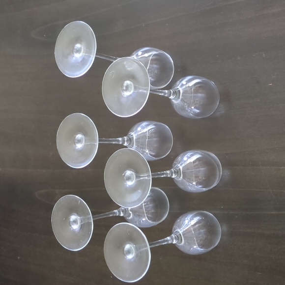 Vintage Kosta Boda Crystal Line Wine Cordial Glasses by Anna Ehrner set of 6 - Picture 5 of 7